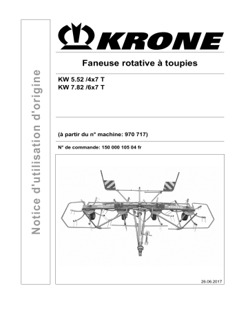 Krone BA KW 5.52 4x7T, KW 7.82 6x7T Mode d'emploi | Fixfr