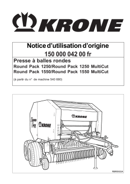 Krone Round Pack 1250 (MultiCut), Round Pack 1550 (MultiCut) Mode d'emploi