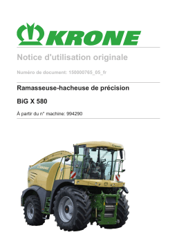 Krone BA BiG X 580 Mode d'emploi