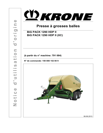 Krone BiG Pack 1290 HDP II (XC) Mode d'emploi | Fixfr