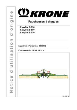 Krone EasyCut B 970 Mode d'emploi