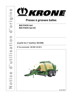 Krone BiG PACK 4x4, BiG PACK 4x4 XC Mode d'emploi