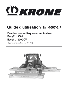 Krone EasyCut 9000_9000 CV Mode d'emploi