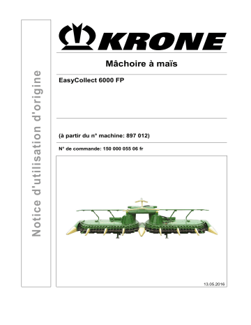 Krone EasyCollect 6000 FP Mode d'emploi | Fixfr