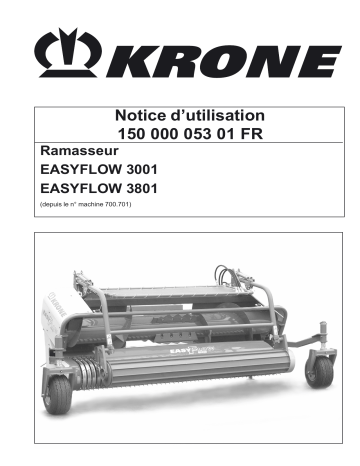 Krone EasyFlow 3001_3801 Mode d'emploi | Fixfr