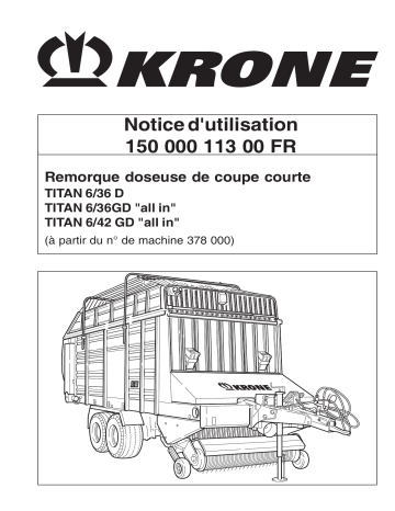 Krone TITAN 6/36 D, TITAN 6/36GD 