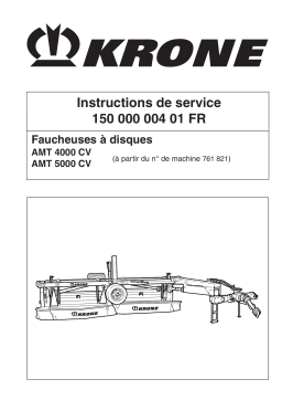 Krone AMT 4000 CV, 5000 CV Mode d'emploi