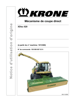 Krone XDisc 620 Mode d'emploi