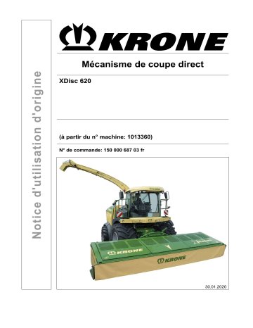 Krone XDisc 620 Mode d'emploi | Fixfr