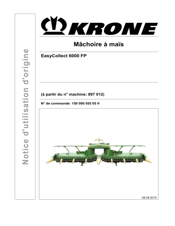 Krone EasyCollect 6000 FP Mode d'emploi | Fixfr