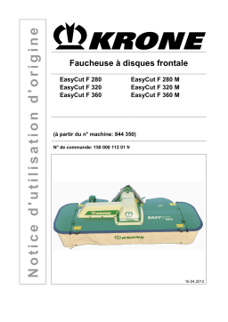 Krone EasyCut F 280,320,360, EasyCut F 280,320,360 M Mode d'emploi