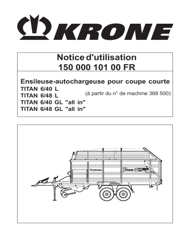 Krone Titan 6/40_6/48 L/GL all in Mode d'emploi | Fixfr