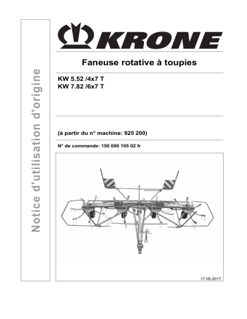 Krone KW 5.52 /4x7 T, KW 7.82 /6x7 T Mode d'emploi | Fixfr