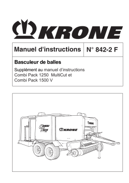 Krone Basculeur de balles Combi Pack 1250 MultiCut, 1500 V Mode d'emploi