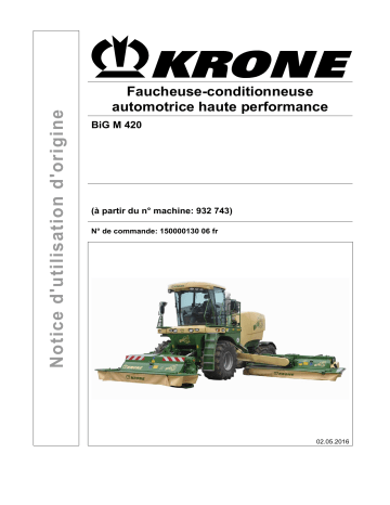 Krone BiG M 420 Mode d'emploi | Fixfr