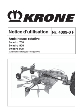 Krone Swadro 700_800_900 Mode d'emploi