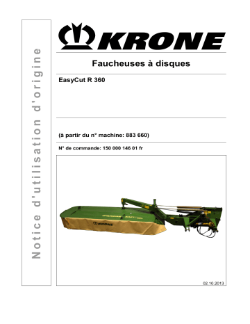 Krone EasyCut R 360 Mode d'emploi | Fixfr