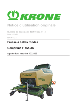 Krone Comprima F 155 XC Mode d'emploi