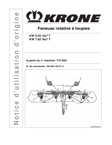 Krone KW 5.52/4x7; KW 7.82/6x7 T Mode d'emploi | Fixfr