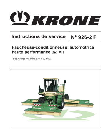 Krone Big M II Mode d'emploi | Fixfr
