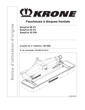 Krone EasyCut 28 CV Mode d'emploi | Fixfr