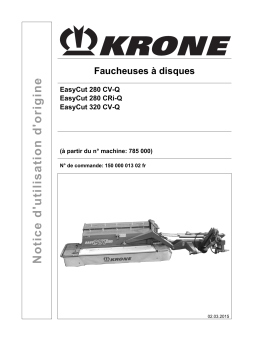 Krone EasyCut 280 CV-Q, EasyCut 280 CRi-Q, EasyCut 320 CV-Q Mode d'emploi