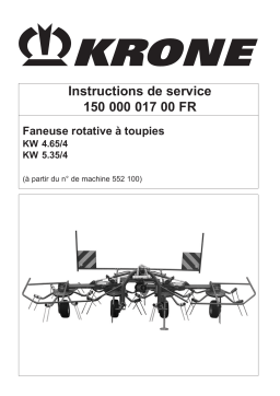 Krone KW 4.65/4, 5.35/4 Mode d'emploi