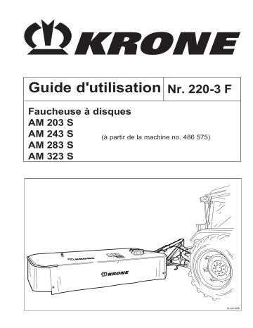 Krone AM 203_243_283_323 S Mode d'emploi | Fixfr