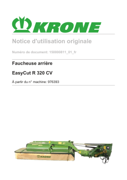 Krone EasyCut R 320 CV Mode d'emploi