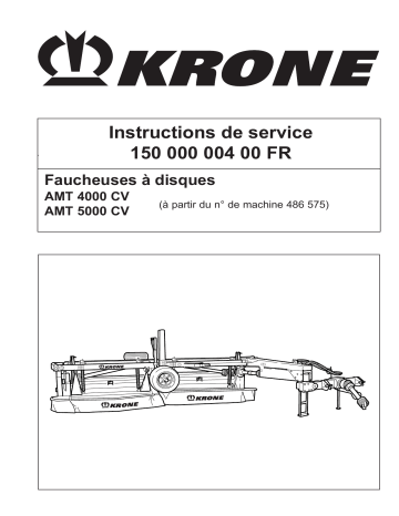 Krone AMT 4000_5000 CV Mode d'emploi | Fixfr