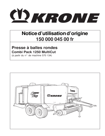 Krone CombiPack 1250 (MC) Mode d'emploi | Fixfr