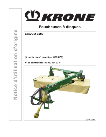 Krone EasyCut 3200 Mode d'emploi | Fixfr