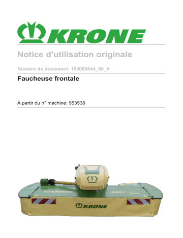 Krone EasyCut F 320 M Mode d'emploi | Fixfr