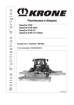 Krone EasyCut 7540, 9140 Shift, 9140 CV, 9140 CV Collect Mode d'emploi