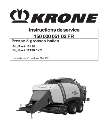 Krone BigPack 12130 XC Mode d'emploi | Fixfr