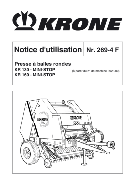 Krone KR 130 - 160 Mode d'emploi