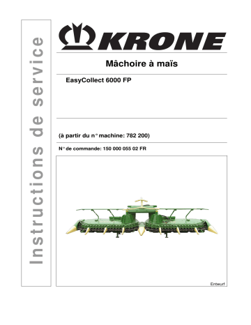 Krone EasyCollect 6000 FP Mode d'emploi | Fixfr