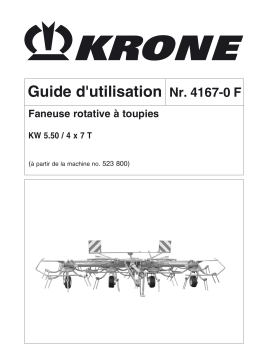 Krone KW 5.5/4x7 T Mode d'emploi