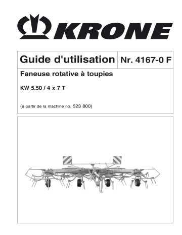 Krone KW 5.5/4x7 T Mode d'emploi | Fixfr