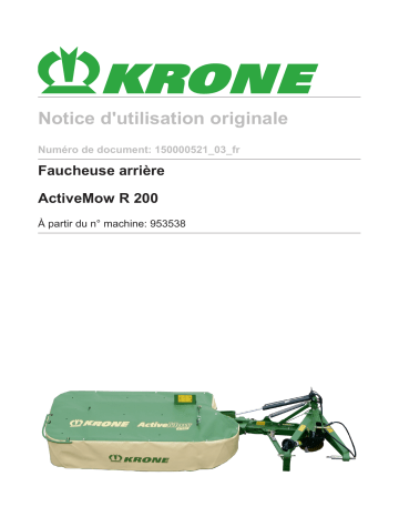 Krone ActiveMow R 200 Mode d'emploi | Fixfr