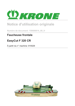 Krone EasyCut F 320 CR [gez./ges.] Mode d'emploi