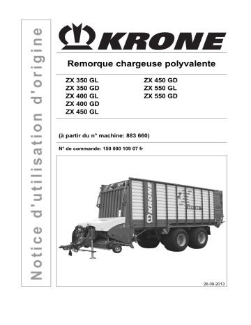 Krone ZX 350,400,450,550 (GL,GD) Mode d'emploi | Fixfr