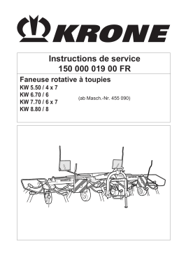 Krone KW 5.50 4x7 bis 8.80/8 Mode d'emploi