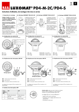 Gewiss GWS9026 PRESENCE SENSOR SLAVE IP20 - RECESSED - COMPATIBLE Mode d'emploi