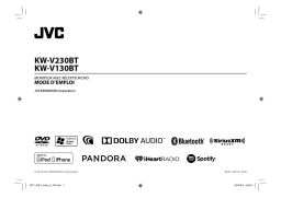 JVC KW-V230BT 2DIN, CD/DVD/USB Multimedia system Manuel utilisateur