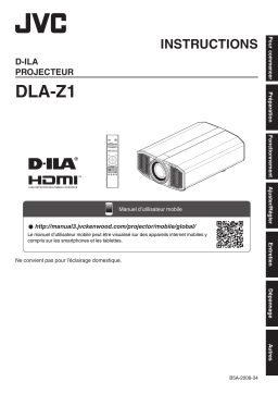 JVC DLA-Z1 Projecteur D-ILA Manuel utilisateur