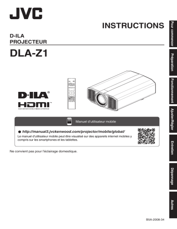 JVC DLA-Z1 Projecteur D-ILA Manuel utilisateur | Fixfr