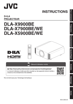 JVC DLA-X5900WE D-ILA Projector Manuel utilisateur