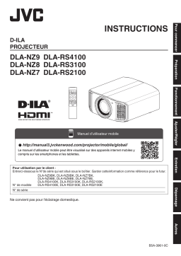 JVC DLA-RS3100 D-ILA Projector Manuel utilisateur