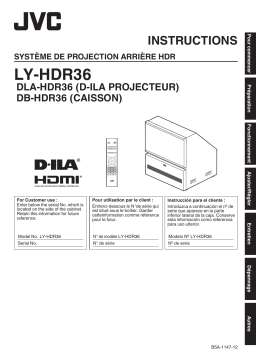 JVC LY-HDR36G-4 Unité de projection spécifique HDR Manuel utilisateur